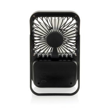 Логотрейд pекламные подарки картинка: Настольный вентилятор Aervina RCS из переработанного пластика с возможностью подзарядки