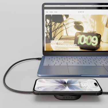 Лого трейд pекламные подарки фото: Зарядный кабель Zens USB C - C Pro 2