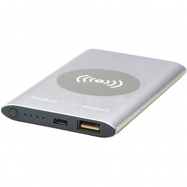 Logotrade reklamprodukter bild: Juice 4 000 mAh trådlös powerbank 