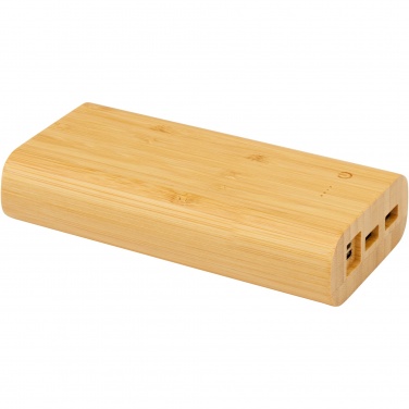 Logotrade profilreklam bild: Tulda 20,000 mAh powerbank i bambu