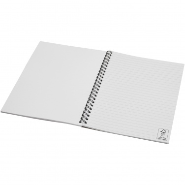 Logotrade profilreklam bild: Desk-Mate® A5 spiralbunden anteckningsbok i färg