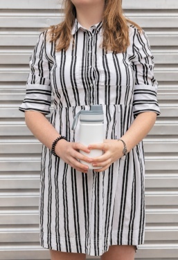 Logotrade profilprodukter bild: Vakuumflaska i stainless steel med sportlock 550ml