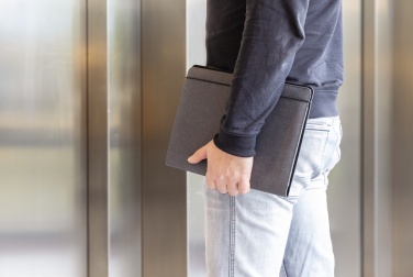 Logotrade kampanjprodukter bild: A4 portfolio i återvunnet läder