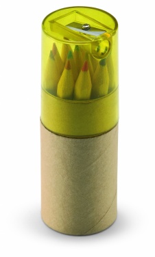 Logotrade reklamprodukter bild: Färgade blyertspennor i tub