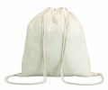 Bomull 100 gsm drawstring bag, Beige