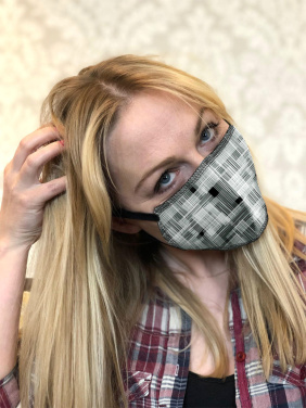 Logotrade profilprodukter bild: ZEFIR ansiktsmask i bomull 1400165