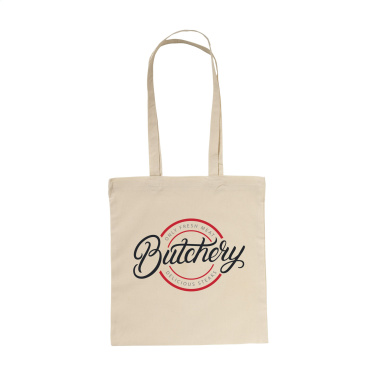 Logotrade reklamprodukter bild: ShoppyBag (100 g/m²) bomullspåse med långa handtag