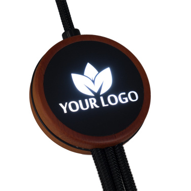 Logotrade kampanjprodukter bild: Kabel 3-i-1 med upplyst logotyp - LH-ZM04
