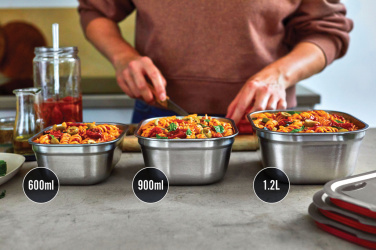 Logotrade presentreklam bild: Black+Blum Matlådeset i Rostfritt Stål – 3 delar