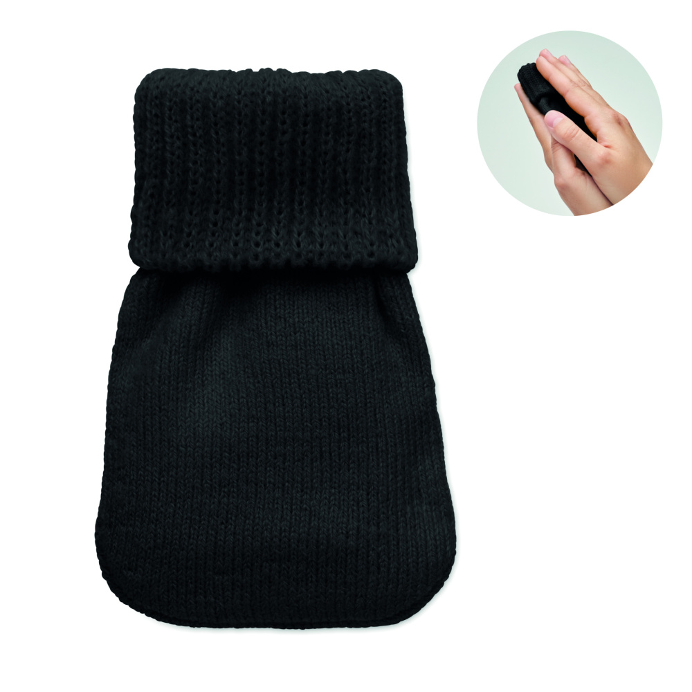 Logotrade profilreklam bild: Handvärmare stickad polyester