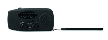 Logotrade kampanjprodukter bild: Bärbar radioSOS med LED-ficklampa