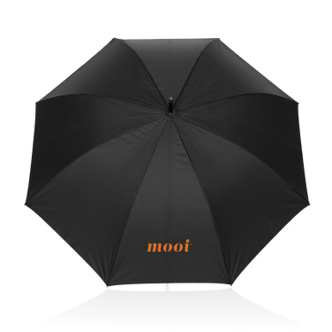 Logotrade presentreklam bild: Swiss Peak Vero Aware™ RPET 25” paraply med lyxigt handtag