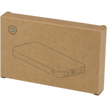 Logotrade profilprodukter bild: Intan 10 000 mAh 10 W powerbank av återvunnen plast