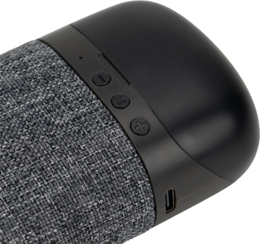 Logotrade reklamprodukter bild: Bluetooth-högtalare HF01 med inbyggda hörlurar 2 i 1