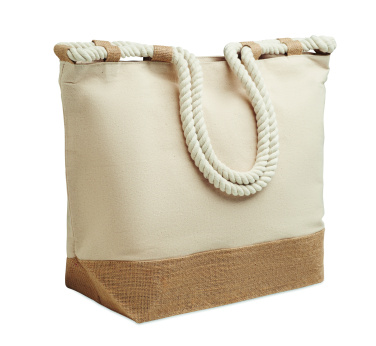 Logotrade profilprodukter bild: Strandväska i canvas/jute