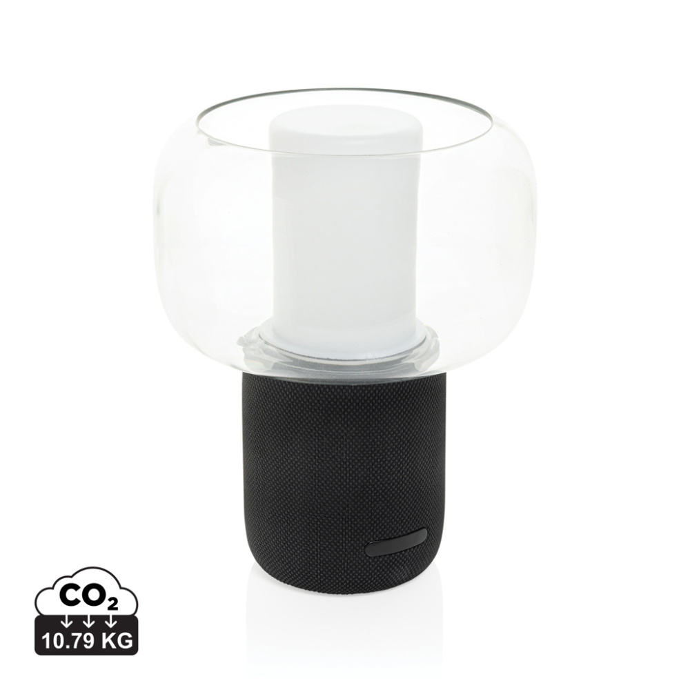 Logotrade kampanjprodukter bild: Lux 10 W högtalarlampa i återvunnen plast