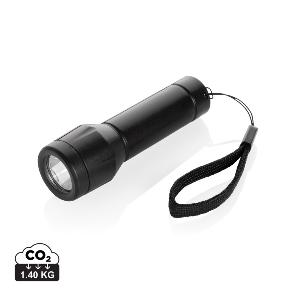 Logotrade profilprodukter bild: Flara RSC återvunnen plast ficklampa med USB-laddning