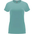 Capri kortärmad T-shirt för dam, Dammig blå