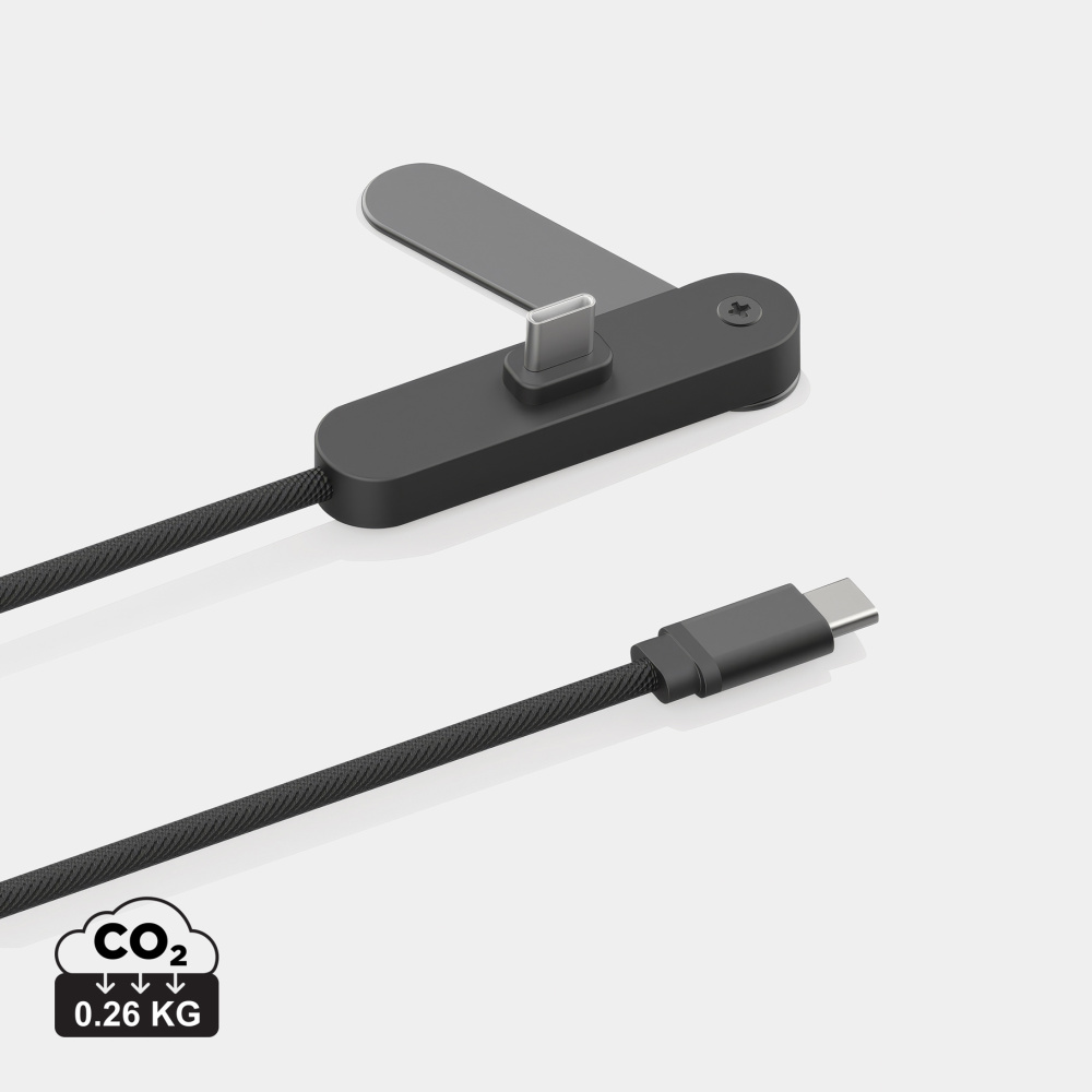 Logotrade presentreklam bild: Aluvia RCS 65 W PD-kabel med justerbart telefonställ